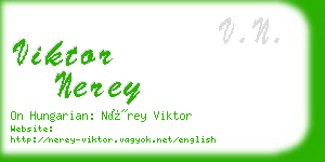 viktor nerey business card